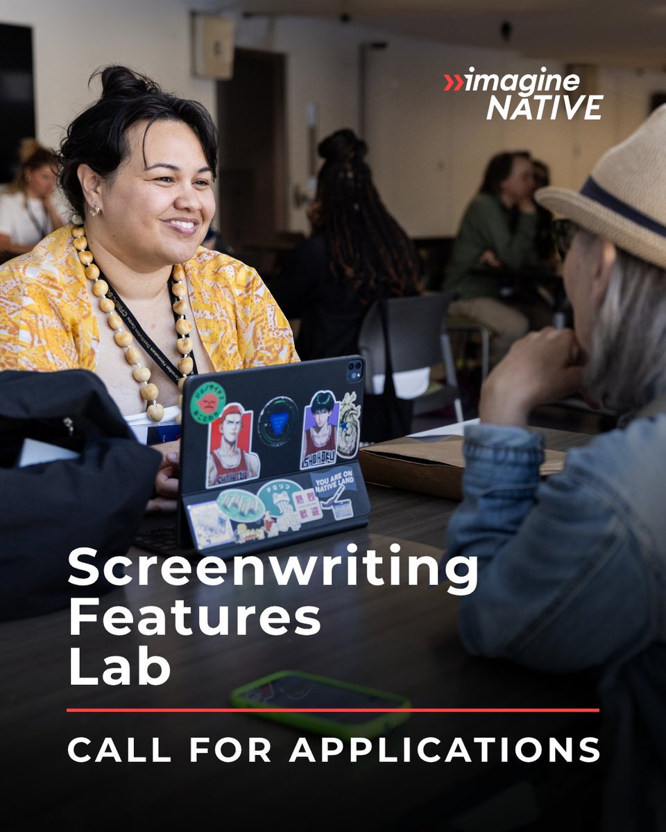 imagineNATIVE's tweet photo. 🎬 Applications are now open for the 2026 imagineNATIVE Institute's Screenwriting Features Lab!

Learn more about this professional development opportunity by visiting https://t.co/N0yMDjKl45. https://t.co/zXIGqgTWW8