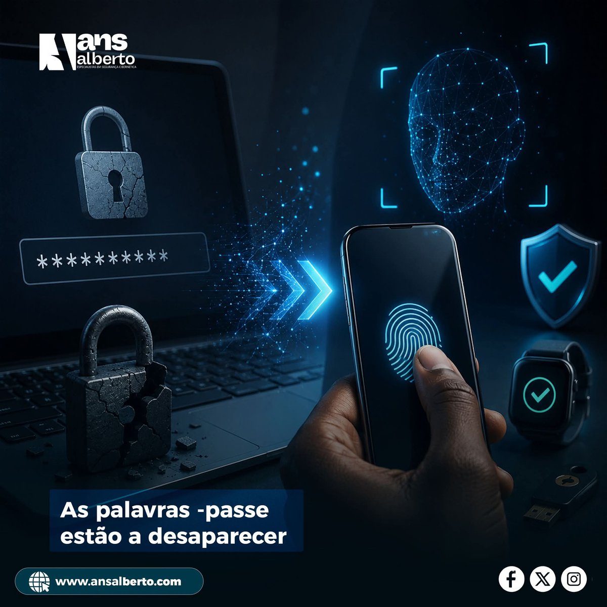AnsAlberto1's tweet photo. AS PALAVRAS-PASSE ESTÃO A DESAPARECER

Cada vez mais aplicações e serviços adotam as passkeys, uma tecnologia moderna que elimina a necessidade de palavras-passe tradicionais, substituindo-as por autenticação biométrica ou pelo próprio dispositivo do utilizador. 
#cybersecurity https://t.co/Mjyh05Gjsv