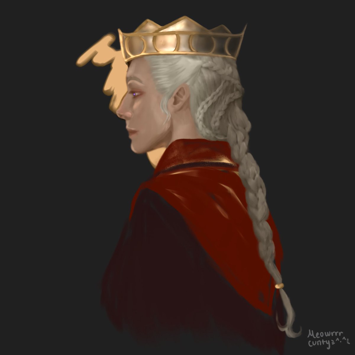 meowrrrcunty's tweet photo. 2-hr warmup #rhaenyra #hotd https://t.co/pD7oLW9wPh