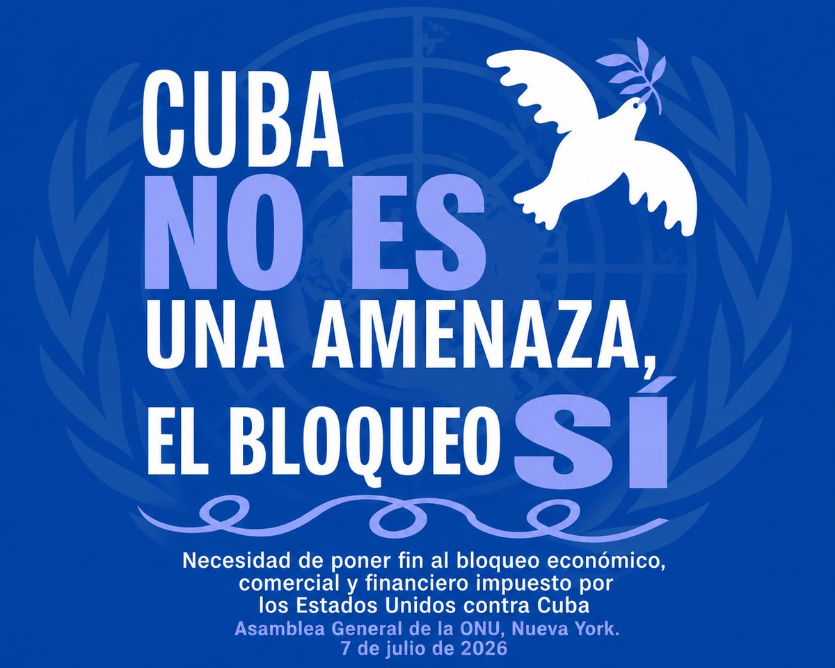 ConsulCubaUS's tweet photo. 🌐❗️❗️ Debate de la Asamblea General de las Naciones Unidas bajo el punto 38, "Necesidad de poner fin al Bloqueo económico, comercial y financiero impuesto por los EE. UU. contra Cuba".
https://t.co/tENJ31uxyr https://t.co/i1yti6I74i