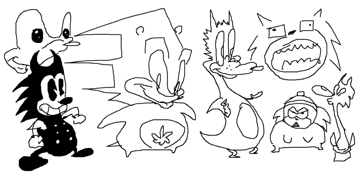 WhosThatHick's tweet photo. What would #SonictheHedgehog look like in different art. piles? Much laughs and belly chortles ahead! https://t.co/OQWQznXdE7