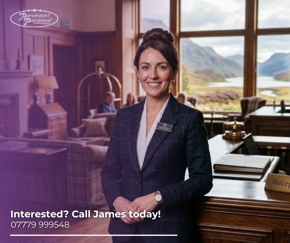 Paramountperson's tweet photo. Hiring for a luxury venue in the Scottish Highlands! 🏔️✨ We have a fantastic relationship with this client and highly recommend their team.

If you are interested in these types of roles give James a call on 0345 241 1000 or email james@paramountpersonnel.com https://t.co/ngpM1FR98a
