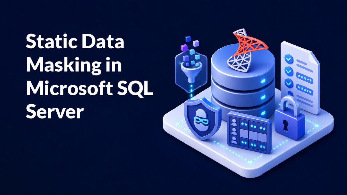 datasunrise's tweet photo. Protect SQL Server test data with DataSunrise static masking. Sanitize production copies, preserve usability, automate policies, and support compliance across non-production environments.
https://t.co/mw4ggCqDeX
#SQLServer #DataMasking #DataSecurity https://t.co/oOVzE9mfpK