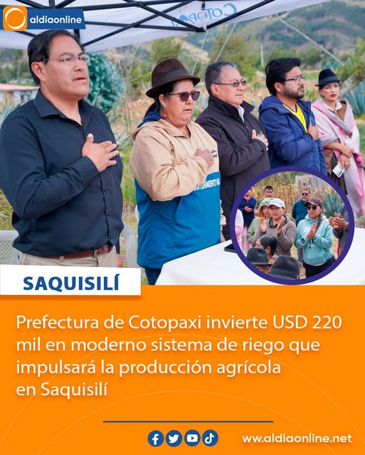 AlDiaOnline2013's tweet photo. 📷#NoticiaLocal |
Conoce más detalles en: 📷https://t.co/8tL96n0Q0D
#Cotopaxi #saquisili #PrefecturaDeCotopaxi #eMariscalSucre #Riego #AlDíaOnline https://t.co/xIibLeM49J