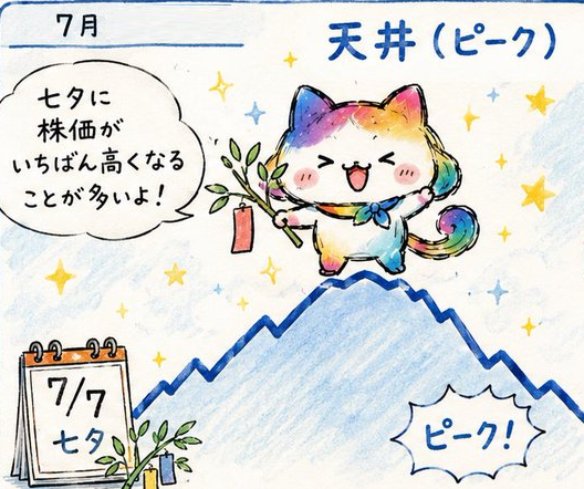 romrom24x's tweet photo. 七夕天井（７月）  彼岸底（３月末）って
投資の格言はやらせたむかしの人 ガチで的中してて草🤣 https://t.co/RHgFAnz4ot