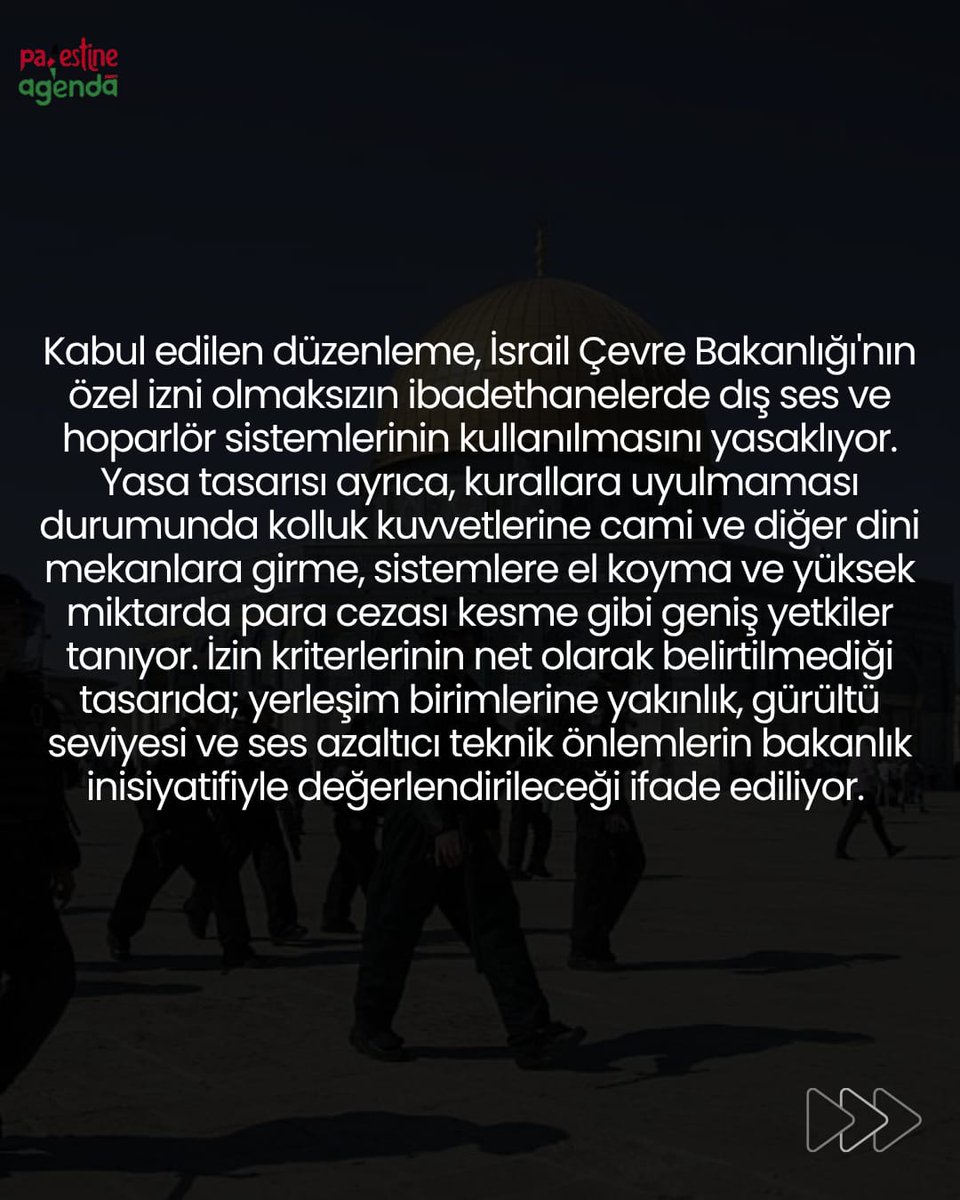 PalestinAgenda's tweet photo. İsrail Meclisi (Knesset), tarihi Filistin toprakları ile işgal altındaki Doğu Kudüs'te camiler de dahil olmak üzere ibadethanelerden yükselen seslerin kısıtlanmasını öngören tartışmalı yasa tasarısını ön oylamada kabul etti. https://t.co/zeCCDIogur