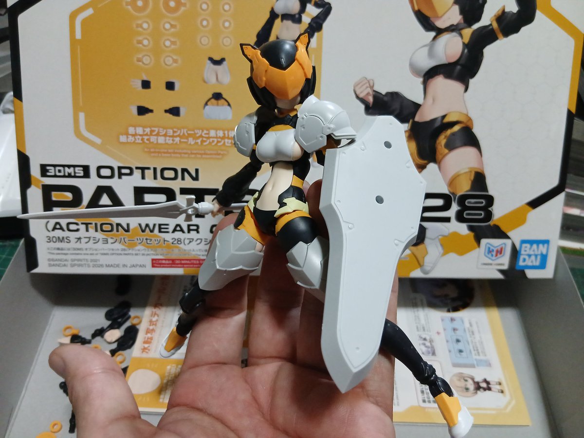 一息付いたので30MSを組み立てて遊ぶ！ パチ組みでもかわいい！ そして