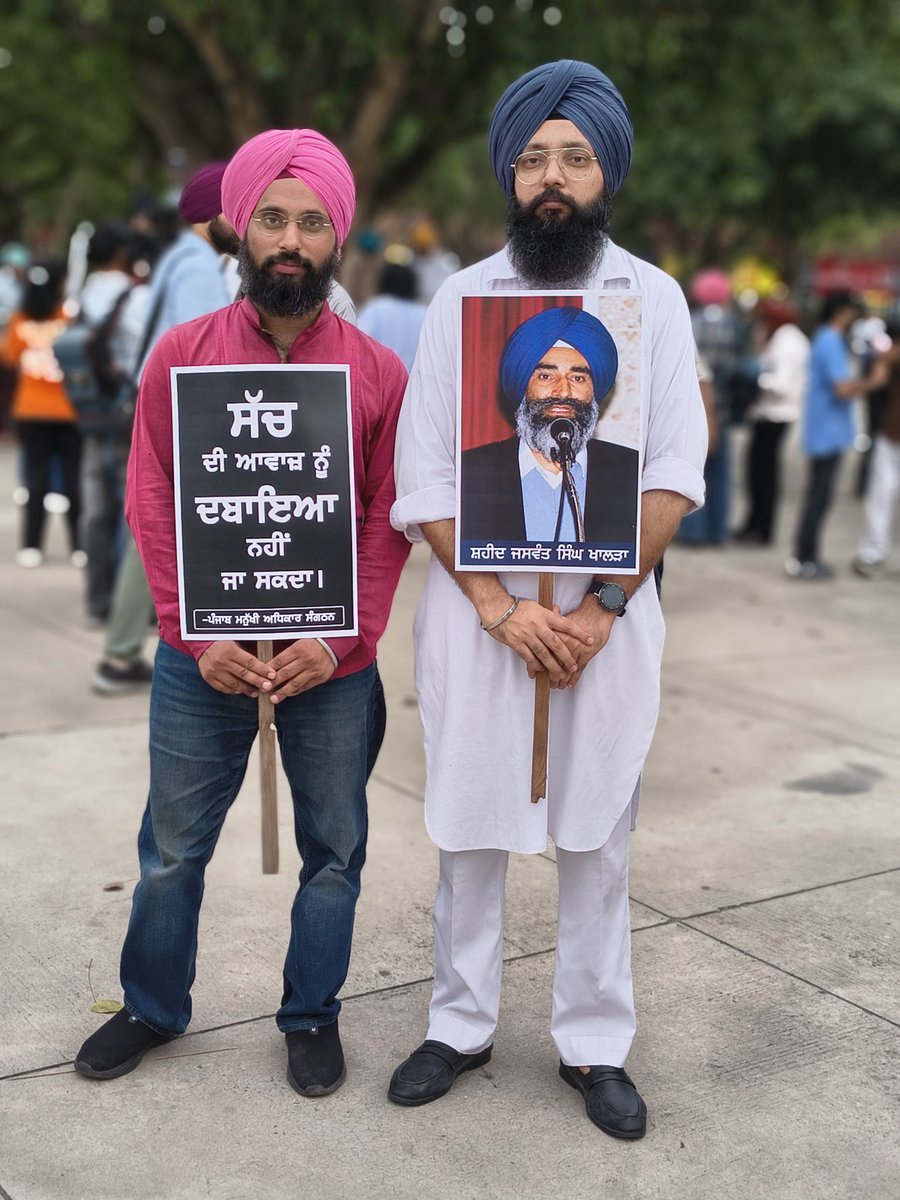 Rattan1990's tweet photo. Today Protest in Chandigarh's Sector 17 against the ban on the film based on the life of Shaheed Bhai Jaswant Singh Khalra Ji 
@diljitdosanjh @gswaraich6 @HoneyTrehan https://t.co/8fONVFn1da