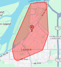 bchydro's tweet photo. Crews have been assigned to an outage affecting 3,600 customers in the #Ladner area. Visit our mobile site for updates: https://t.co/eYkGObAbGx https://t.co/O3YU2x4KTu
