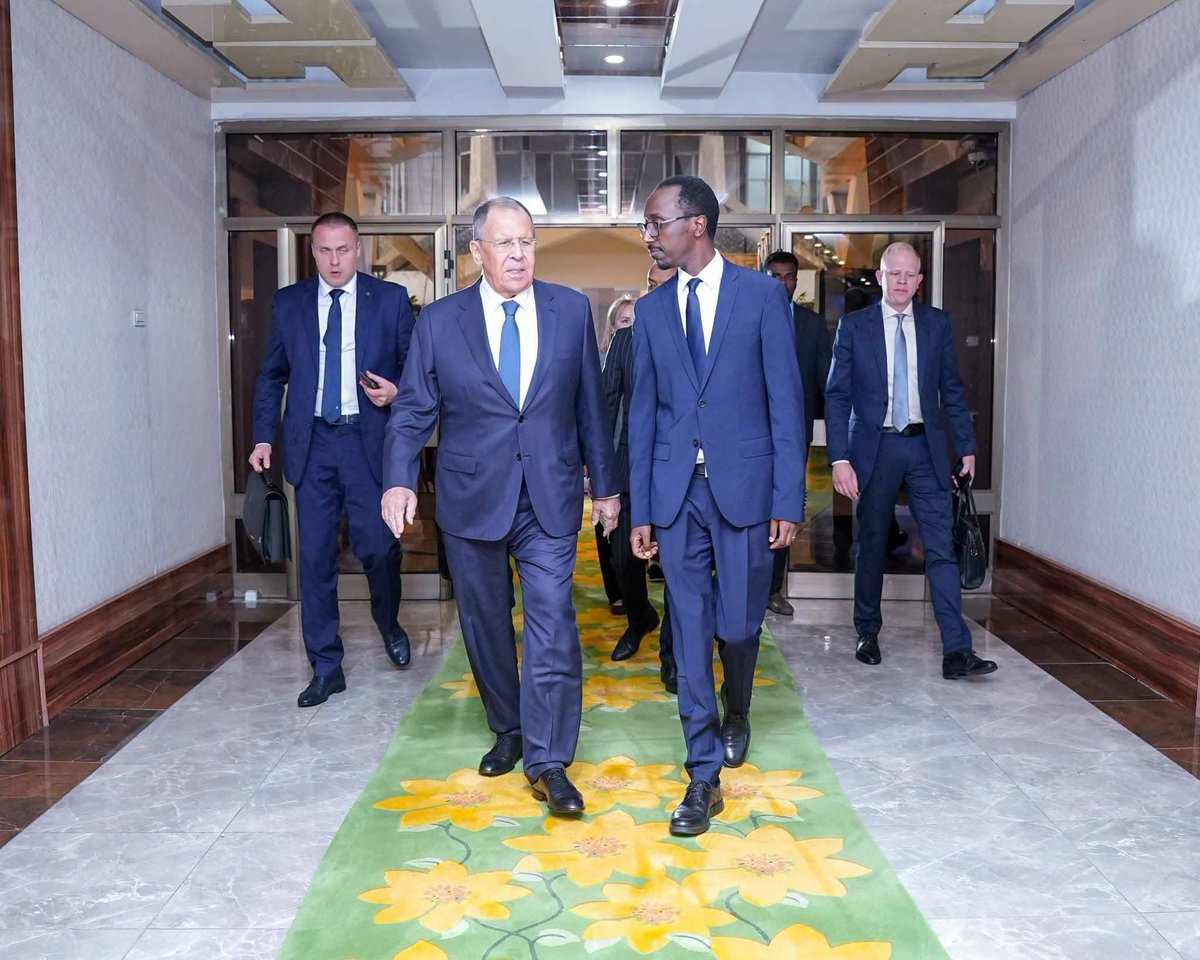 MFAEthiopia's tweet photo. Minister of Foreign Affairs, Gedion Timothewos, held talks with the Minister of Foreign Affairs of the Russian Federation, Sergey Lavrov, who is on an official visit to Ethiopia.

On the occasion, Gedion underscored that the longstanding friendship between Ethiopia and Russia spans generations and continues to serve as a strong foundation for the two countries' bilateral relations.

The two Foreign Ministers exchanged views on current regional and global issues of mutual interest.

Beyond the longstanding political and diplomatic ties between the two countries, the Ministers also discussed ways of further strengthening bilateral cooperation in the areas of trade, investment, and technology transfer.

The two sides further emphasized the importance of enhancing cooperation within multilateral diplomatic platforms, including BRICS, and reaffirmed their commitment to closer coordination on issues of common interest.