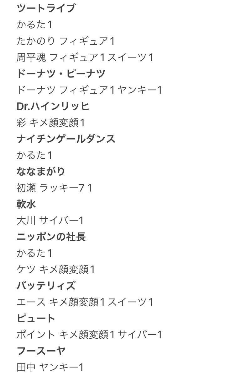 mn_050612's tweet photo. 【交換】 よしもとコレカ

譲)) 画像1〜4枚目
求)) トット ダイタク 詳しくは画像5枚目

検索からもお声掛けください https://t.co/dymmGzHE1W