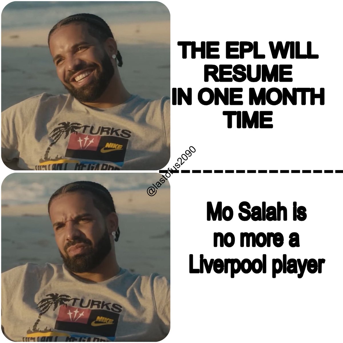 Lastofus2090's tweet photo. Every Liverpool fan right now #YNWA https://t.co/HQiDV44yoO