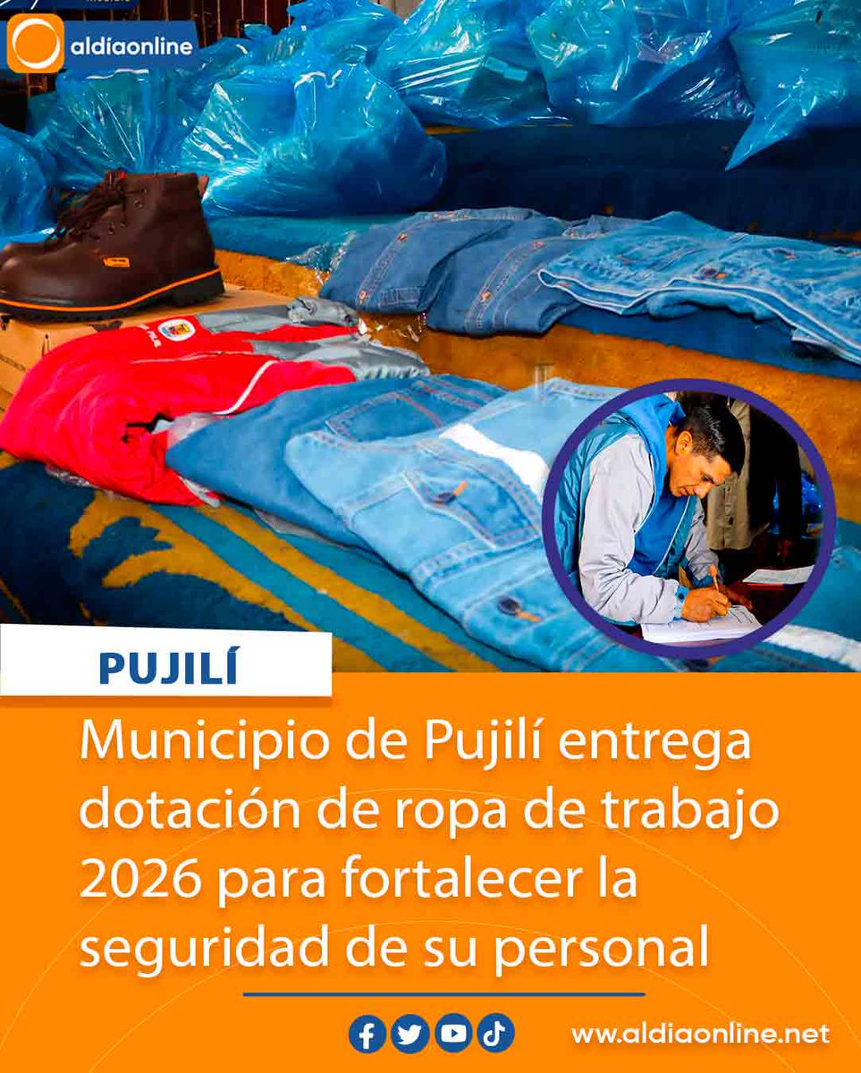 AlDiaOnline2013's tweet photo. 📷#NoticiaLocal |
Conoce más detalles en: 📷https://t.co/EI22xxHzDU
#Cotopaxi #Pujilí #MunicipioPujilí #entrega #dotaciónderopadetrabajo #AlDíaOnline https://t.co/zIX0nZTyyI