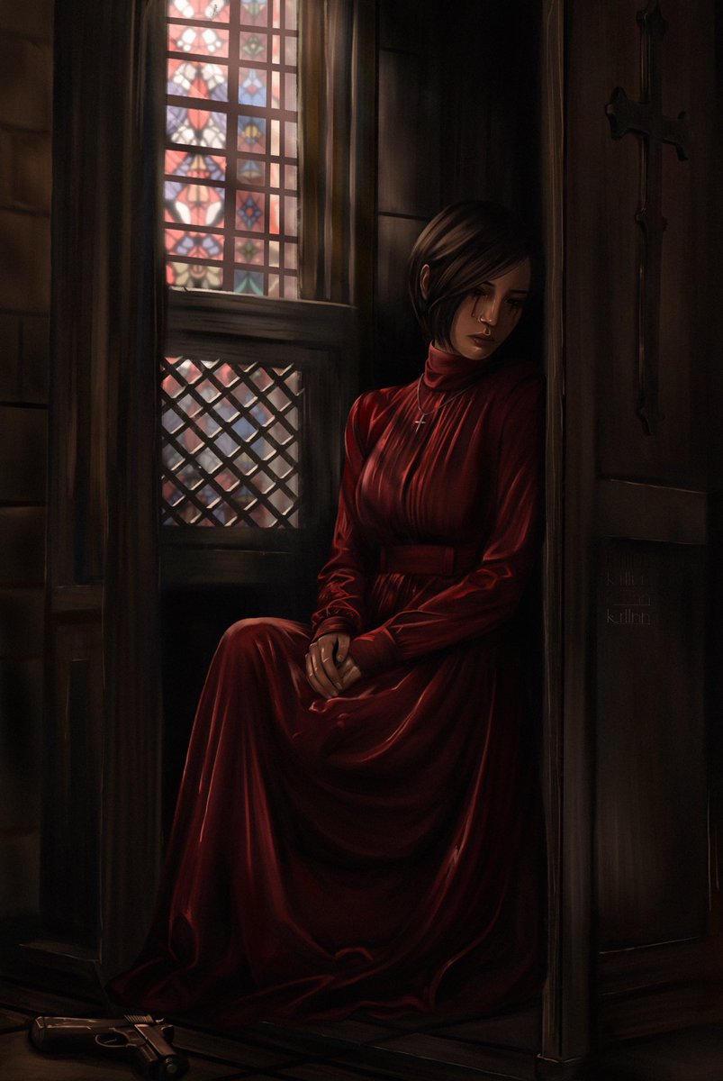 whereiskrln's tweet photo. confession 

#digitalart #adawong #residentevil https://t.co/GURz2Y4wb7