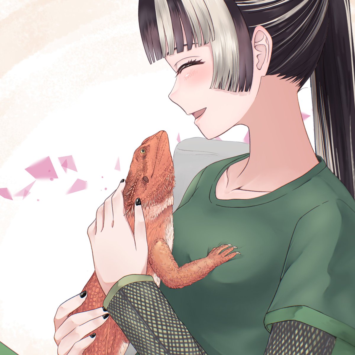bonehone_2023's tweet photo. #らでん似絵
ワインちゃん（フトアゴヒゲトカゲ）、本当にかわいいね
ふたりの暮らしに、最大級の幸あれ…… https://t.co/xCquaJTvlL