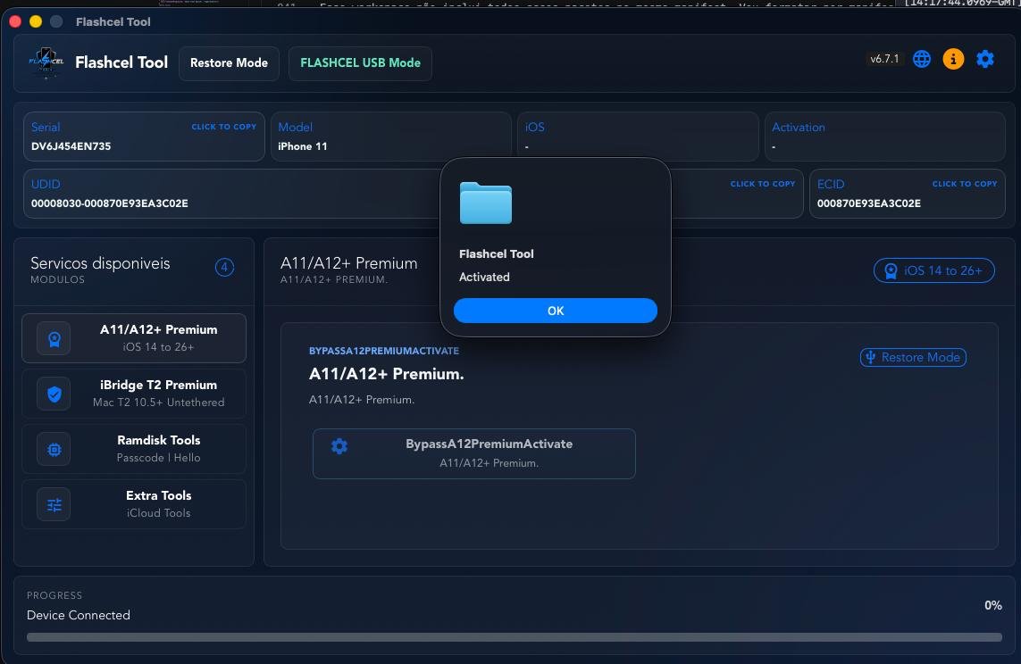 i_am__thekid's tweet photo. Running final testings : Is looking GOOD! 
- no issues were found;
- mobile network: passed!
- iServices (iCloud,FaceTime, etc): passed!
- hardware (Wi-Fi, Camera, Audio, etc): passed!
- tested on iOS/iPadOS 26.5.2!

Stay tuned!
Flashcel A12/A13 iOS 18x - 26x Full Passcode Bypass https://t.co/55nIU5gao8