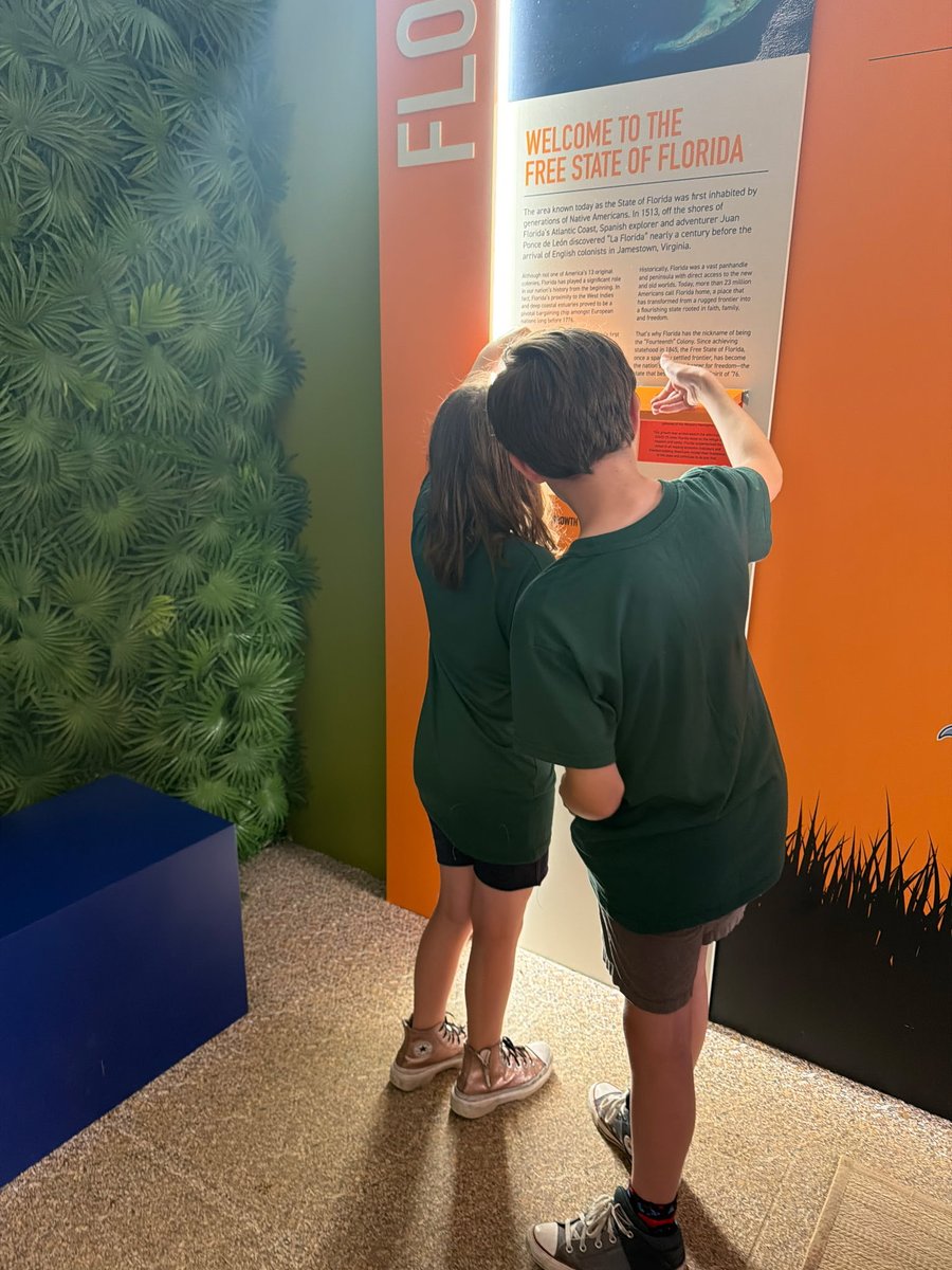 America250FL's tweet photo. Experience the Sunshine State on the National Mall!  If you’re visiting the Great American State Fair, you have to see the Florida Pavilion where you’ll journey through the history, innovation, and the natural beauty of the Free State of Florida.  With interactive activities for the kids and Florida souvenirs,  it’s a must stop!