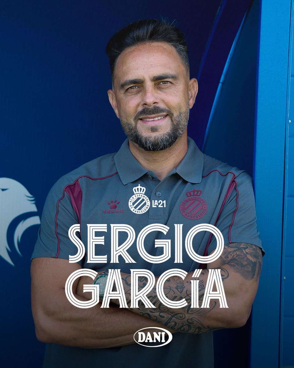 RCDE_La21's tweet photo. 🤩 Sergio García, nou entrenador de l'Espanyol B!
La llegenda blanc-i-blava torna a casa per fer-se càrrec del filial perico. 
Pablo Rotchen i Ramon Ferrer s'incorporen també al cos tècnic.
Bentornat, Sergio!
#RCDE #La21