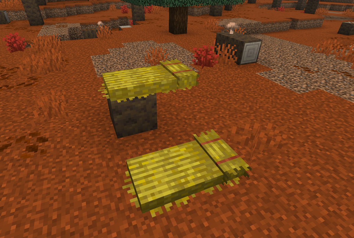 silentwisperer_'s tweet photo. Petition to change the straw bed recipe ⬇️ 3 hay bales for 4 of these seems like a LOT, they get destroyed after you sleep in them to skip the night. (thats 9 bread worth of wheat) https://t.co/tUlJB6jsCh