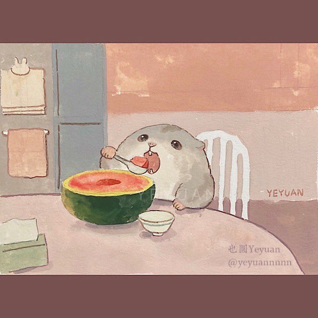 yeyuannnnn's tweet photo. 一口目

#仓鼠崽崽的日常 #hamsterzaizai https://t.co/kvuOyb62Aj
