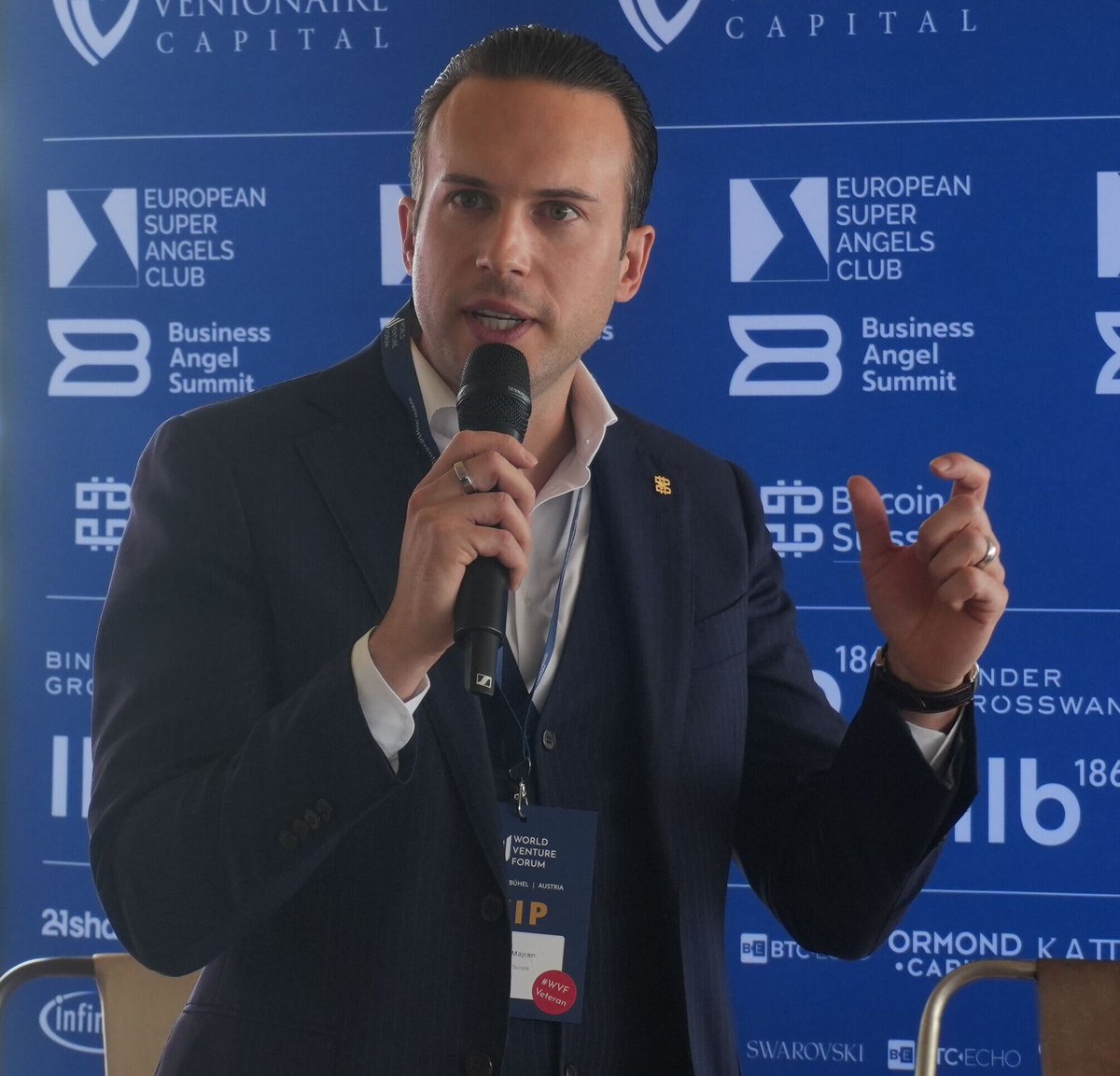 AndrejMajcen's tweet photo. Portfolio construction, the AI talent war, and whether institutions can actually operate inside the framework MiCAR built.
I was on stage at the World Venture Forum yesterday alongside Bernhard Wenger from @21shares and Ariel Navarro from Whale Capital to cover those critical topics.