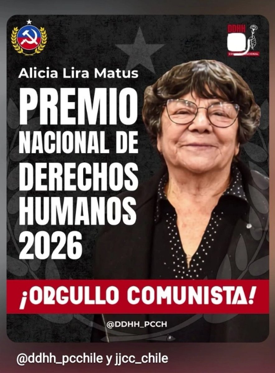 Judith_R_L's tweet photo. Abrazos llenos de orgullo, admiración, memoria y cariños para mi querida compañera Alicia Lira.
Mujer pobladora, obrera, sensible guerrera de rojos amaneceres. https://t.co/uBePOLxoxe