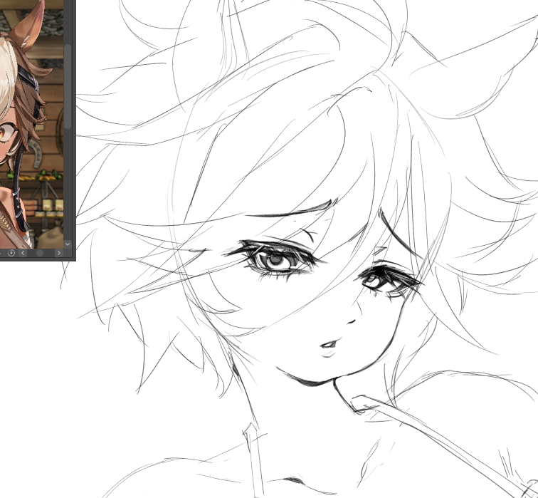 metsaveil's tweet photo. trying new painting method (￣ω￣;) https://t.co/tTLTTAnTiI
