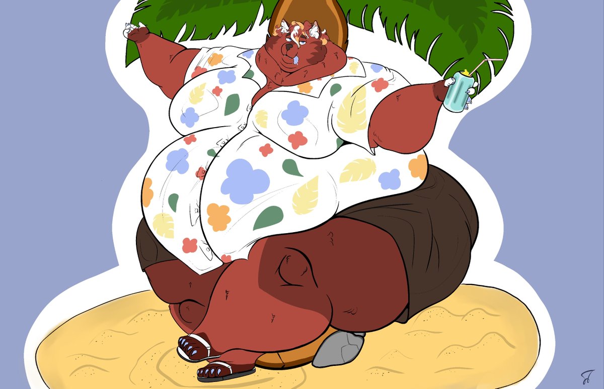 ClumsyCinnabon's tweet photo. Fat summer vacation
#fatfur #furry #art #furryart https://t.co/7b4coOuVZi