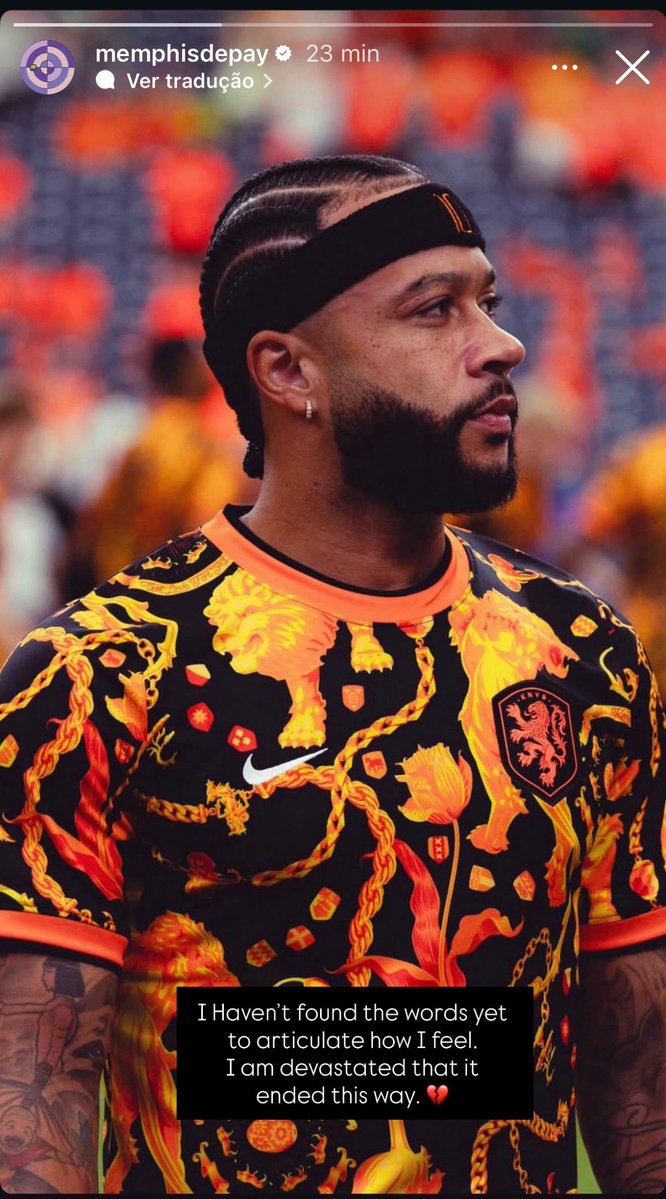 povotime1910's tweet photo. 🦅😔 | Memphis em seu Instagram: 

“Ainda não achei as palavras para descrever como me sinto. Estou devastado por ter acabado assim.” 

📸 Reprodução/IG https://t.co/PevBxqylPx