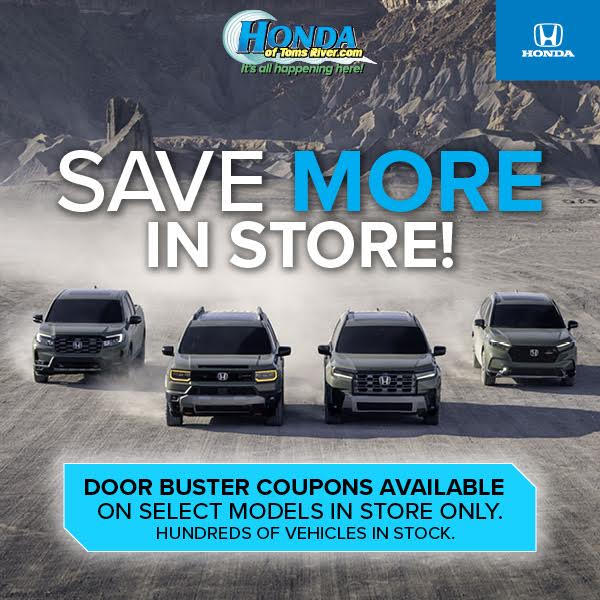 TomsRiverHonda's tweet photo. 🚨 Big savings are waiting at Honda of Toms River!
🔗 https://t.co/Cr63LF3R9l
Stop by the dealership and take advantage of our exclusive Door Buster Coupons, available on select models in store only.
Visit Honda of Toms River today! 🚗💨
.
.
.
#HondaOfTomsRiver #Honda #Save https://t.co/bMCihqoESF