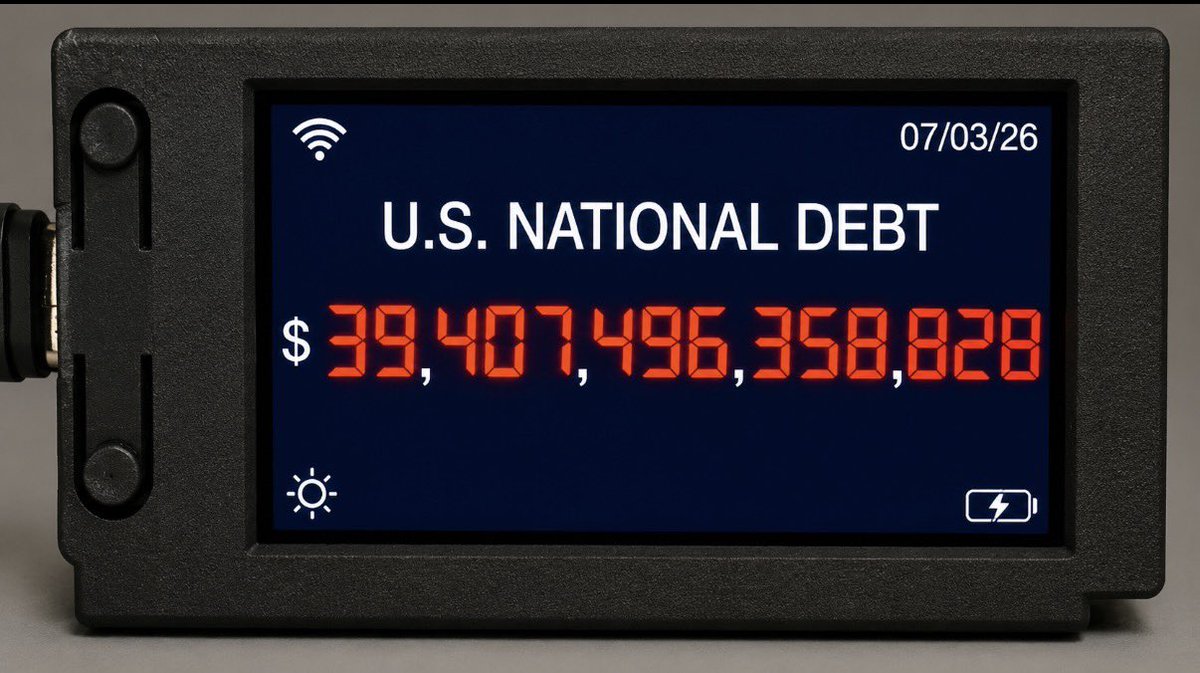 amitylee13's tweet photo. The national debt just crossed $39.4 trillion, yet Washington keeps spending as if there are no consequences.

Meanwhile, Americans face inflation-weakened purchasing power, record interest payments on the debt, rising housing costs, and an economy increasingly propped up by borrowing and money creation rather than real productivity.

Politicians point to stock market highs as proof that everything is fine, but those headlines don’t erase the mounting liabilities being passed to future generations or the erosion of the dollar in our pockets today.