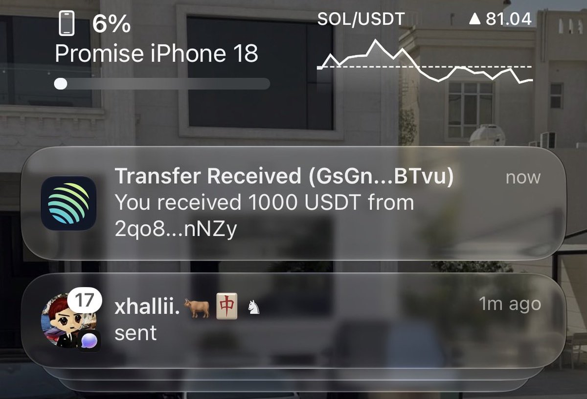 sol_promise's tweet photo. bro gifted me a thousand from his win😍 https://t.co/u4oYjfxukQ
