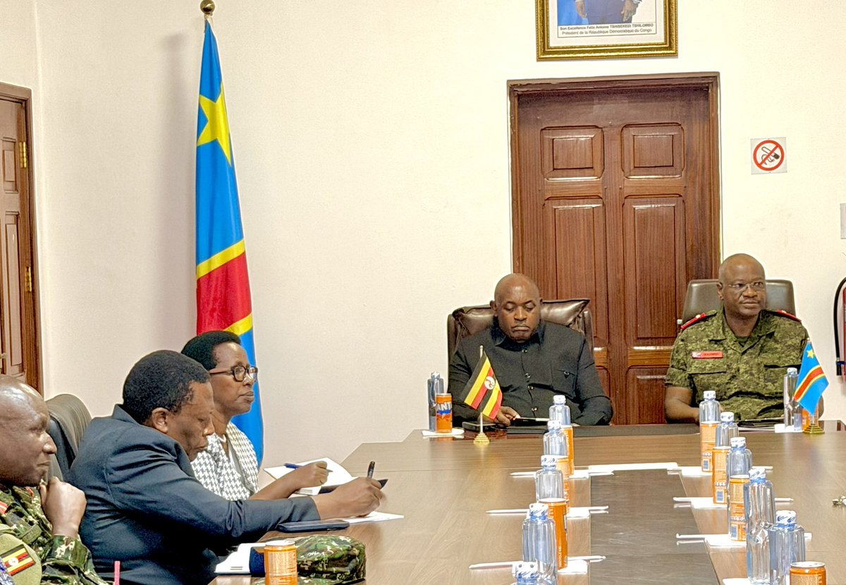 DianaAtwine's tweet photo. We had bilateral engagements today in Bunia with the leadership of the DRC, represented by the Governor of Ituri Province. The discussions focused on how the technical teams from the DRC and Uganda will work together to strengthen the response, address any existing gaps in line with the recently signed bilateral agreement, and collaborate in other practical areas to bring the ongoing Ebola outbreak to an end as quickly as possible.

We thank the Governor and the Government of the DRC for the warm reception, strong collaboration, and commitment demonstrated throughout the engagements.