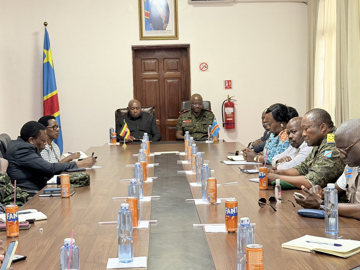 DianaAtwine's tweet photo. We had bilateral engagements today in Bunia with the leadership of the DRC, represented by the Governor of Ituri Province. The discussions focused on how the technical teams from the DRC and Uganda will work together to strengthen the response, address any existing gaps in line with the recently signed bilateral agreement, and collaborate in other practical areas to bring the ongoing Ebola outbreak to an end as quickly as possible.

We thank the Governor and the Government of the DRC for the warm reception, strong collaboration, and commitment demonstrated throughout the engagements.