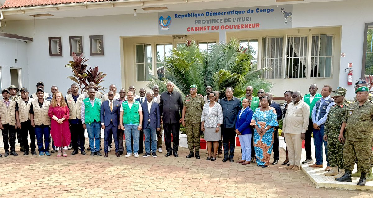 DianaAtwine's tweet photo. We had bilateral engagements today in Bunia with the leadership of the DRC, represented by the Governor of Ituri Province. The discussions focused on how the technical teams from the DRC and Uganda will work together to strengthen the response, address any existing gaps in line with the recently signed bilateral agreement, and collaborate in other practical areas to bring the ongoing Ebola outbreak to an end as quickly as possible.

We thank the Governor and the Government of the DRC for the warm reception, strong collaboration, and commitment demonstrated throughout the engagements.