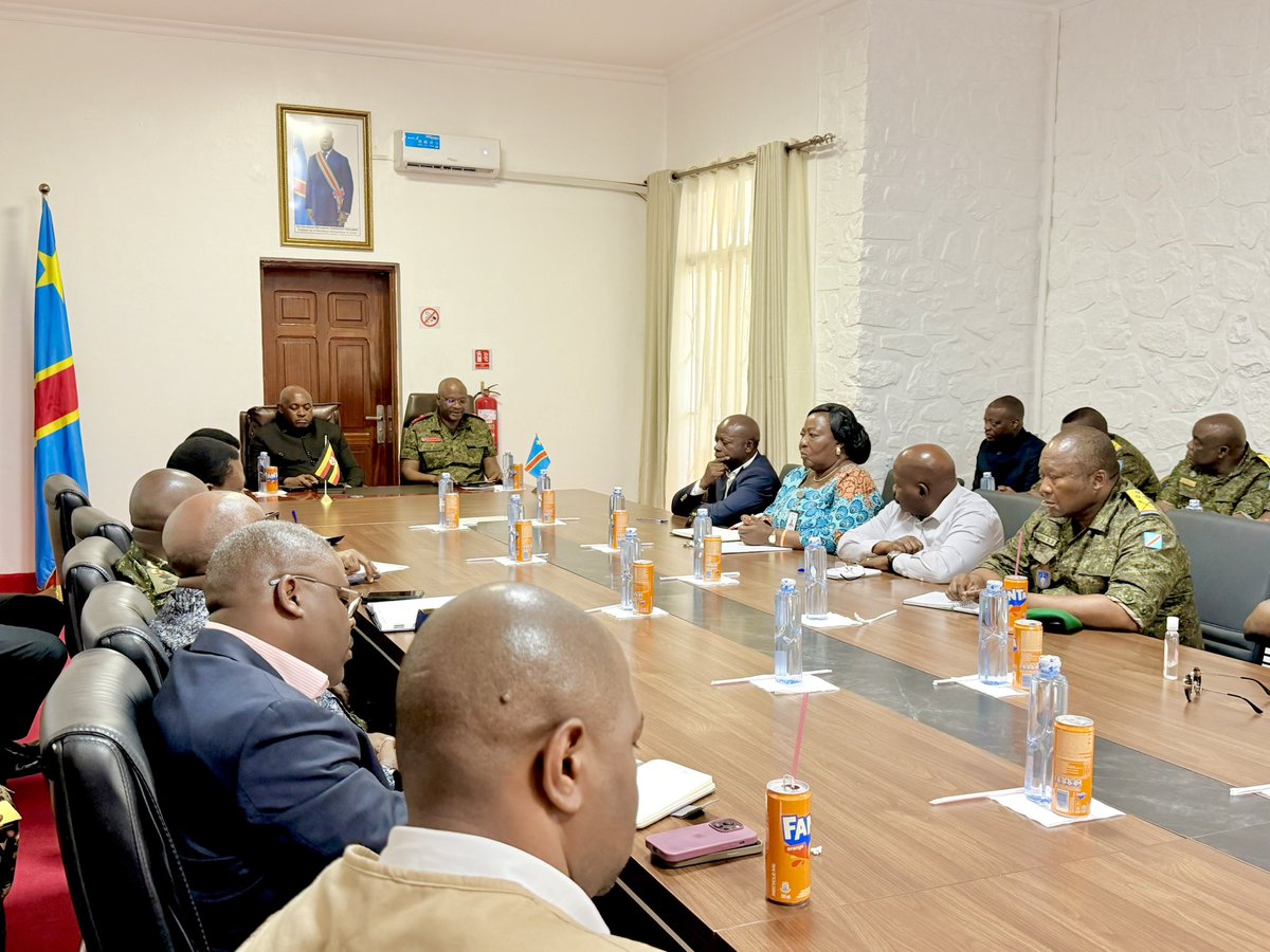 DianaAtwine's tweet photo. We had bilateral engagements today in Bunia with the leadership of the DRC, represented by the Governor of Ituri Province. The discussions focused on how the technical teams from the DRC and Uganda will work together to strengthen the response, address any existing gaps in line with the recently signed bilateral agreement, and collaborate in other practical areas to bring the ongoing Ebola outbreak to an end as quickly as possible.

We thank the Governor and the Government of the DRC for the warm reception, strong collaboration, and commitment demonstrated throughout the engagements.