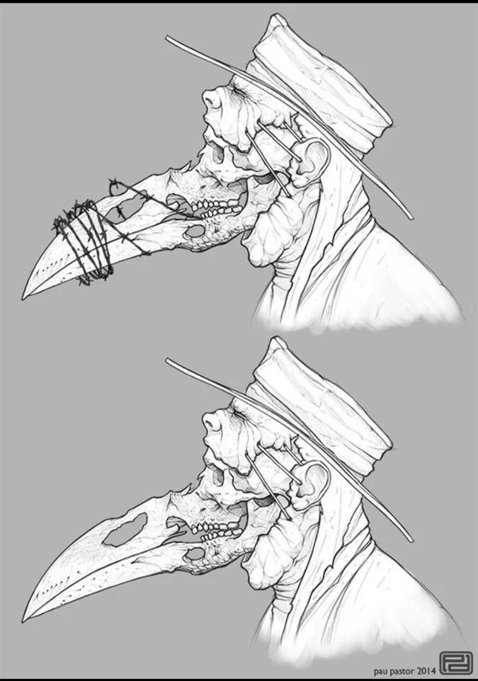 pmamtraveller's tweet photo. Plague Doctor by artist Pau Pastor https://t.co/90YrSf4Tmo