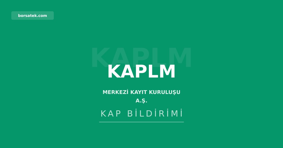 Borsatek's tweet photo. Kaplamin ve Yibitas'ta pay dönüşüm bildirimi: #KAPLM #KaplaminVeYibitas İşte ayrıntılar... https://t.co/l79opSxiS0 https://t.co/ImMotuegB4