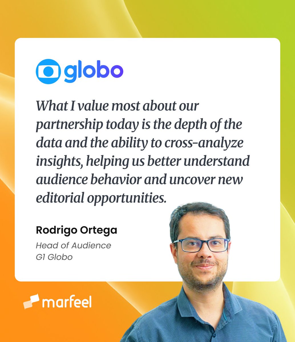marfeel's tweet photo. 📊 Great editorial decisions come from connecting the dots, not just collecting data.

That's what the team at @globo values most about working with Marfeel: turning audience insights into new editorial opportunities through a partnership focused on continuous improvement. 🤝 https://t.co/53pF4aZS1e