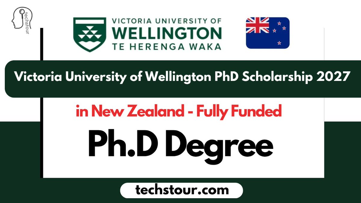 scholarshipcsc's tweet photo. Victoria University of Wellington Doctoral Scholarship 2027 (Fully Funded) - Free Study in New Zealand 

Apply Now: https://t.co/ElnR8NXlse

Many Fields/Majors

Deadline : 01 Nov 2026 https://t.co/FQM55XpBad