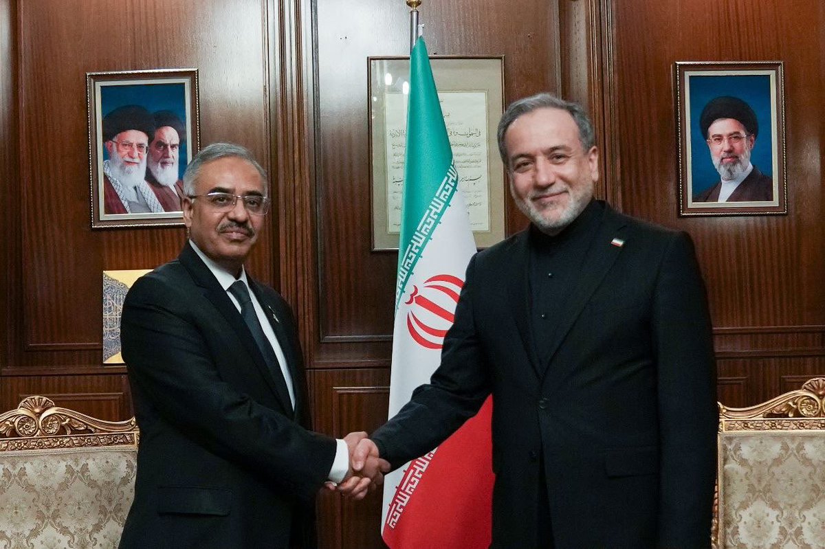 D8SecGen's tweet photo. Honoured to be received by H.E. Foreign Minister Dr. Seyed Abbas Araghchi (@araghchi) for a bilateral meeting during my visit to Tehran. I reiterated our condolences, reaffirmed solidarity with the people of Iran, and wished success for the Iranian leadership’s efforts for durable peace, progress and prosperity. I also apprised him of recent progress on various tracks of cooperation within the D-8 framework and highlighted the D-8’s present profile and future trajectory. 

Foreign Minister Araghchi graciously thanked for my participation in the ‘Farewell and Tribute Ceremony’; underlined Iran’s strong national resolve as well as commitment for peace through dialogue and diplomacy; and emphasised the importance of enhanced economic cooperation in the transformed regional landscape. FM Araghchi also reaffirmed Iran’s steadfast commitment to D-8 as a founding member and assured that Iran would continue to contribute substantially to the advancement of D-8 agenda of cooperation across the broad spectrum. We exchanged views on ways to realise new opportunities for increased trade, investment, energy cooperation, and hard and soft connectivity, arising from the transformation underway. 

During the visit, I also had substantive interactions with H.E. Deputy Foreign Minister Dr. Saeed Khatibzadeh and D-8 Commissioner Ambassador Alireza Tootoonchian. Our exchanges focused on enhancing policy dialogue, deepening D-8 collaboration in priority areas under the Decennial Roadmap 2020-2030, and measures to strengthen #D8’s institutional capacity, organisational effectiveness, and international profile and visibility. 

#D8 #Iran #EconomicCooperation #Trade