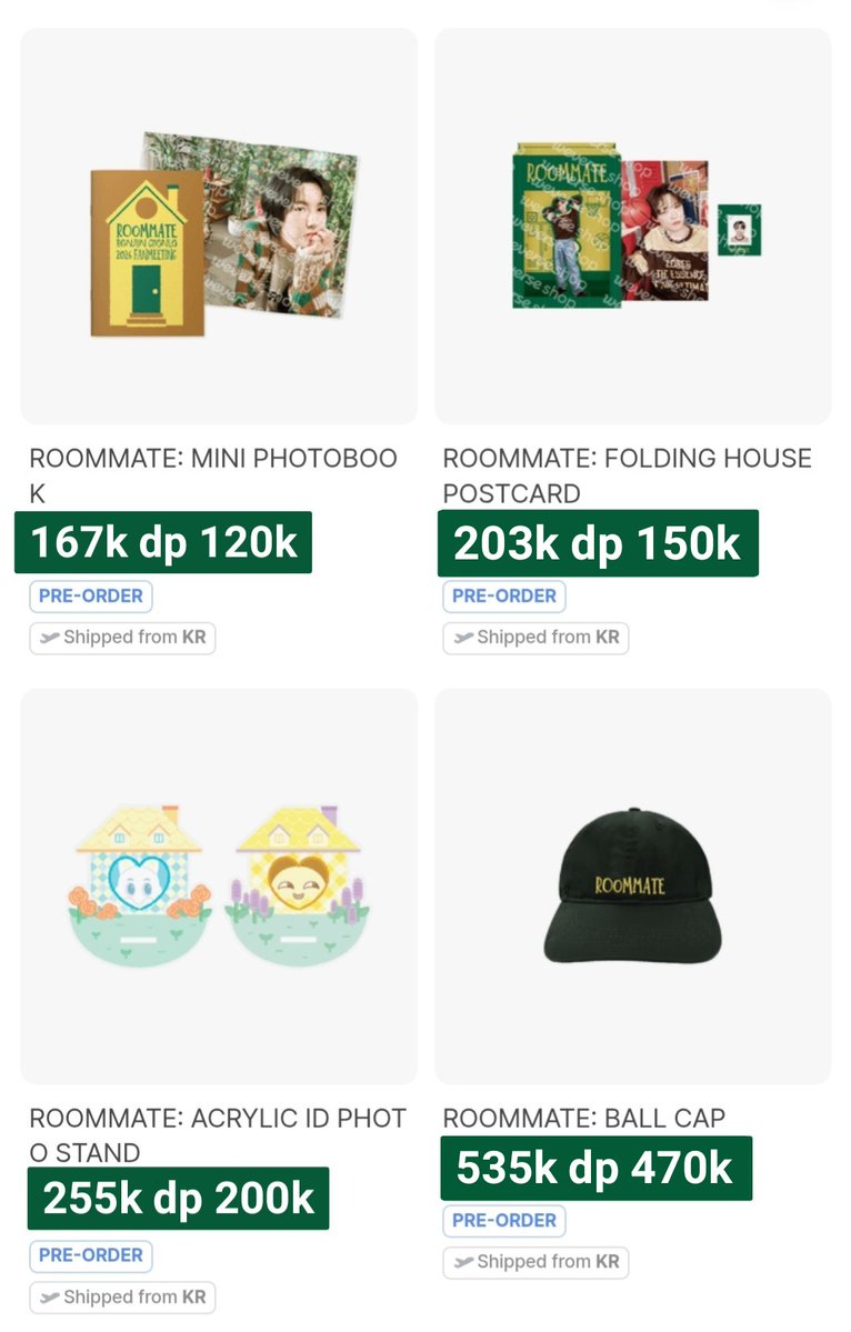 ouicards's tweet photo. ☆ WTS Open [PO] Pre-Order Renjun Chenle "Roommate" Fanmeeting Official MD

Mini Photobook 💵 167k dp 120k
Folding House Postcard Set 💵 200k dp 150k
Acrylic ID Photo Swing Stand 💵 255k dp 200k
Ball Cap 💵 535k dp 470k (200gr)

✔️ price bersih ina
✔️ Grup order
🏡 Jatim
⚠️ close 11/7
# nct dream renle china ballcap topi pb pc photocard