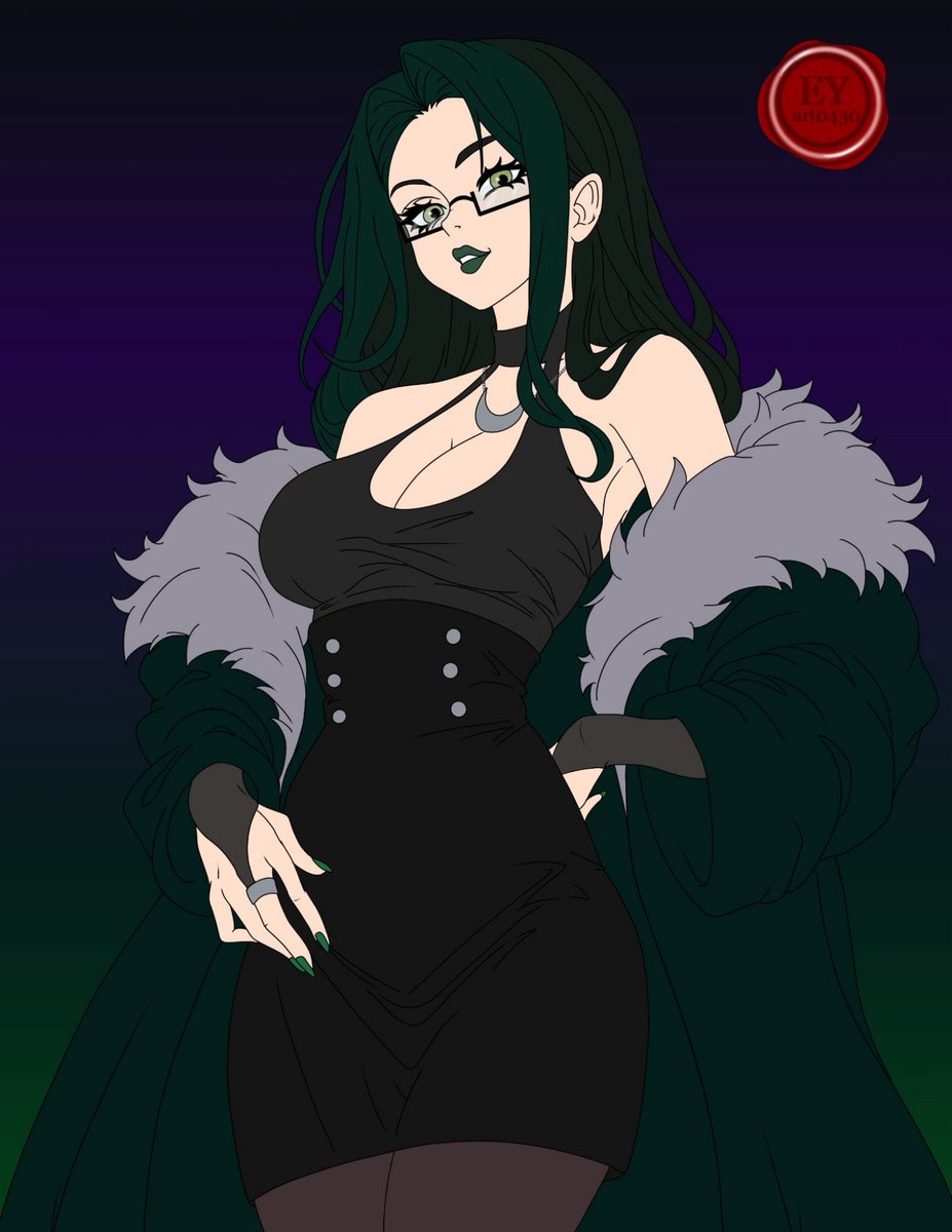 saucerer96's tweet photo. @TheOCDoctor1 This is my wizard, Zola! She was made for a dnd setting that mixes pulp steampunk with magic academia so I pulled inspirations from 3 houses, dark academia and office goth fashion. This version specifically was a skeb by eyart0430 on bsky https://t.co/0kuRBJsaCO