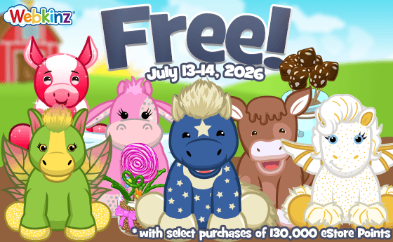 ganzestore's tweet photo. Get rewarded with FREE gifts with select purchases of 130,000 eStore Points until July 14, 2026! https://t.co/soM20cnurC

#Webkinz #Classic #NationalCowAppreciationDay #NationalILoveHorsesDay @webkinz https://t.co/jpXoW3HaJk