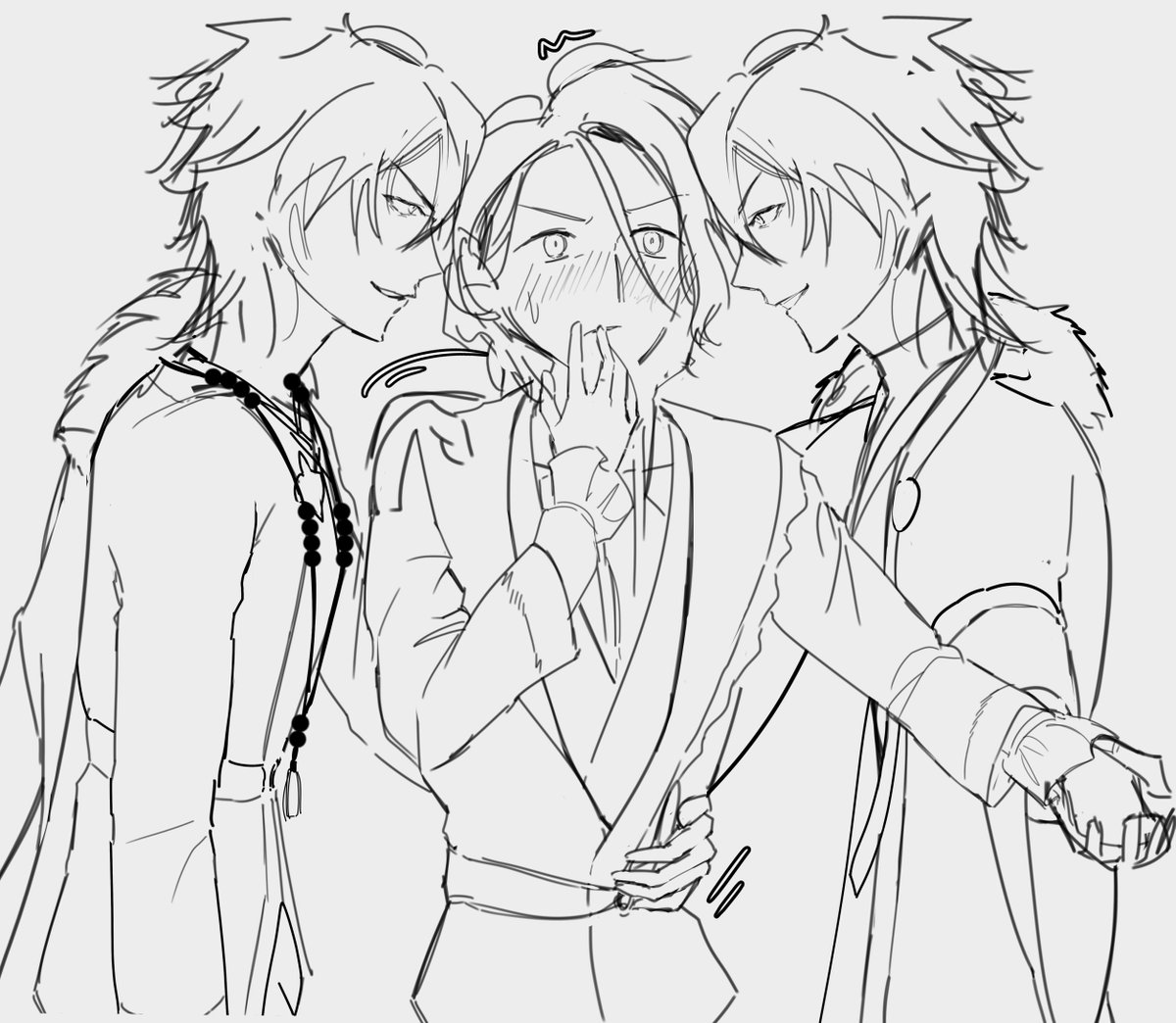 Q5338's tweet photo. 燐ひめ - two amagi?!

#enstars 
#illustration https://t.co/GeEA3OrNVE