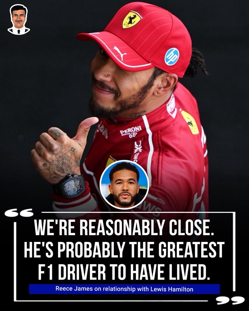 FrankKhalidUK's tweet photo. Reece James talking about his friendship with Lewis Hamilton. https://t.co/YLv9IEXNz6