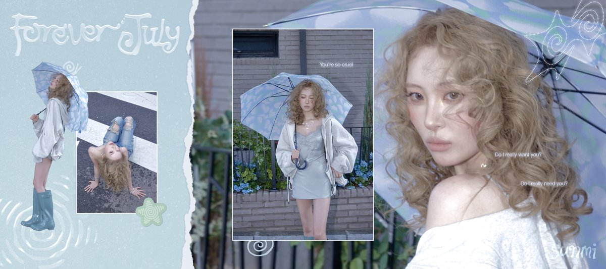 official_sunmi_'s tweet photo. SUNMI Digital Single ʻForever July’
𝙊𝙁𝙁𝙄𝘾𝙄𝘼𝙇 𝙋𝙃𝙊𝙏𝙊 - 𝟮

"You're so cruel"

☔️ 2026.07.15 6PM (KST)

#SUNMI #선미
#ForeverJuly https://t.co/ssFspM0mQ4