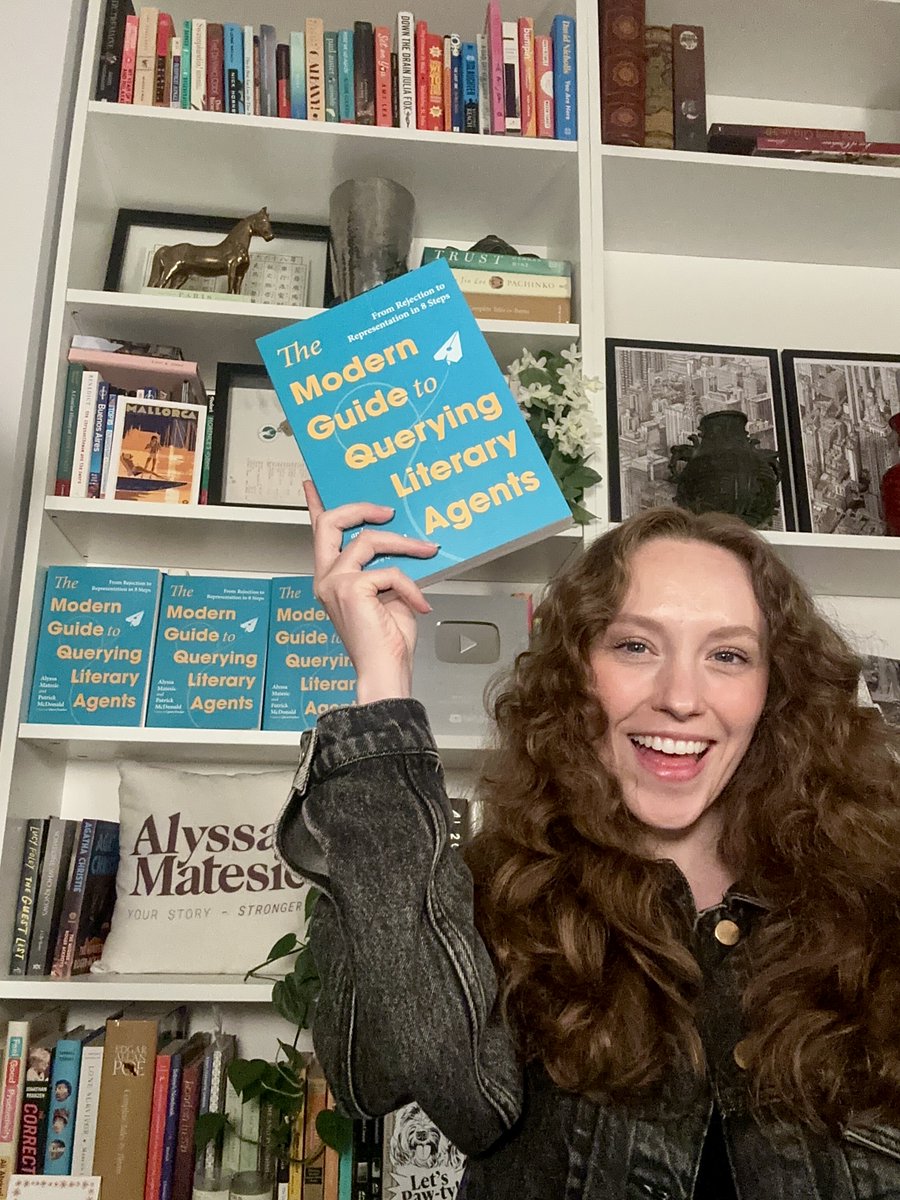 AlyssaMatesic's tweet photo. Just got the most exciting package of my life...my book is finally here! 🥳

Holding it in my hands for the first time is a feeling I genuinely cannot put into words.

If you're feeling overwhelmed, confused, or discouraged by the querying process, we wrote this for you.

I can't wait to help you get one step closer to seeing YOUR book on the shelf.

Preorders are open now, and books ship in August!

Thank you to @QueryTracker @MattHoltBooks @BenBellaBooks & @jillmarsal for making it happen! 💛💙