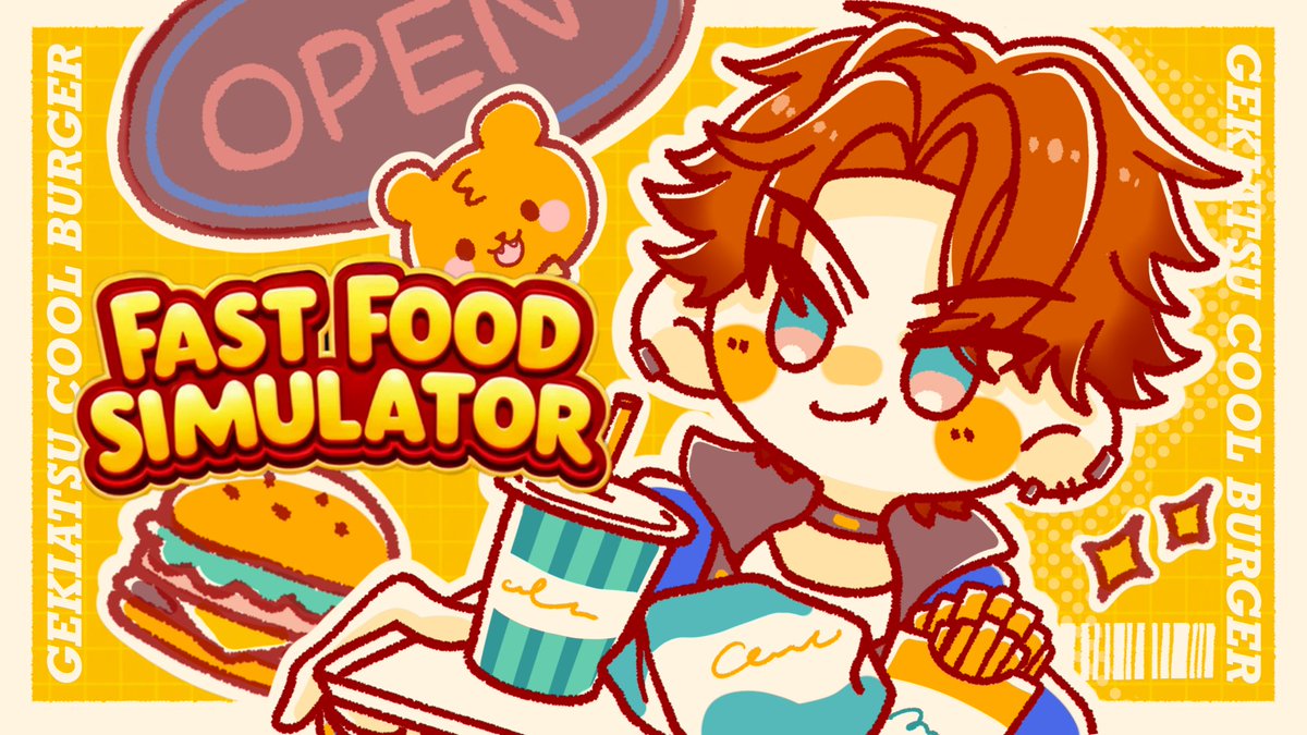 Kitami_Coolguy's tweet photo. 【Fast Food Simulator】昼からバーガー。唆るぜこれは...！！【北見遊征/にじさんじ】 https://t.co/pixsisPZ5E @YouTubeより 
こちら明日の12時からです！！ https://t.co/3orQYi8Pyp