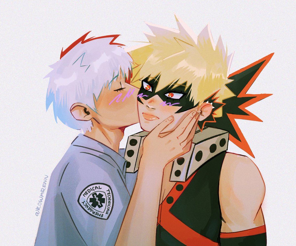 set_tostun's tweet photo. happy tdbk tuesday!! my second c0mm from @rowarenn with emt shoto x pro hero bakugo😊thank you for drawing this for me it’s so pretty!! https://t.co/QTE62xdKVN